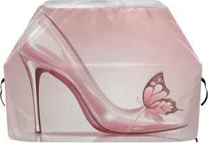 65 Inch Elegant Pink High Heel Shoes Grill Cover for Gas & BBQ Grills - Waterproof Outdoor Grill Cover with Anti-UV Protection, Heavy-Duty Barbecue Grill Cover Accessories#220