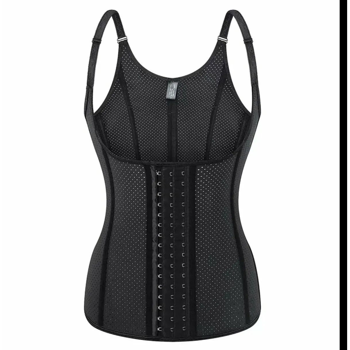 9 steel bone Breathable Latex Corset Vest Waist Trainer