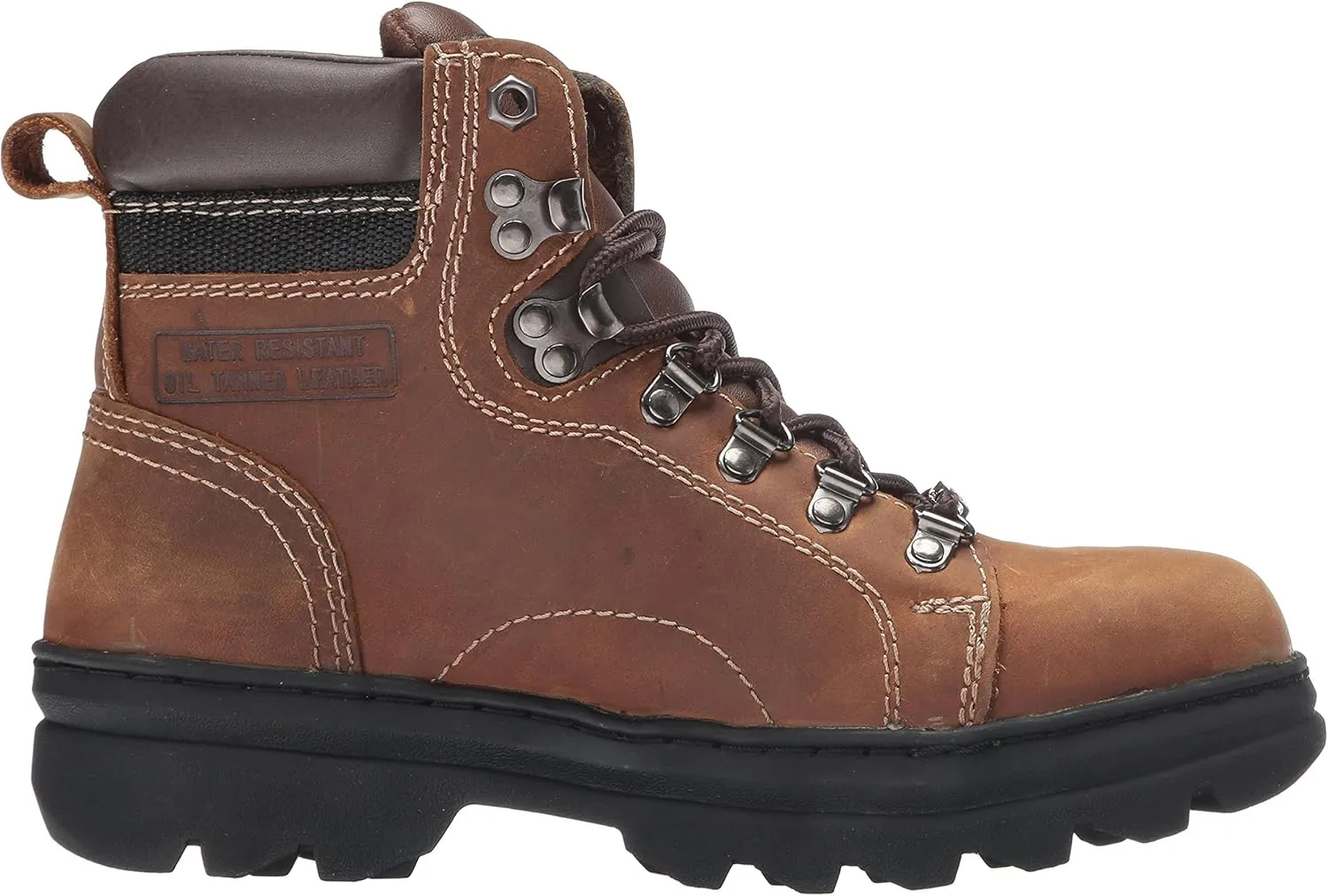 Ad Tec Men's 6" Ankle Laceup Leather Certified Work & Hiker Boot | Steel Toe, Padded Collar, Cushioned Insole & Oil Resistant Outsole