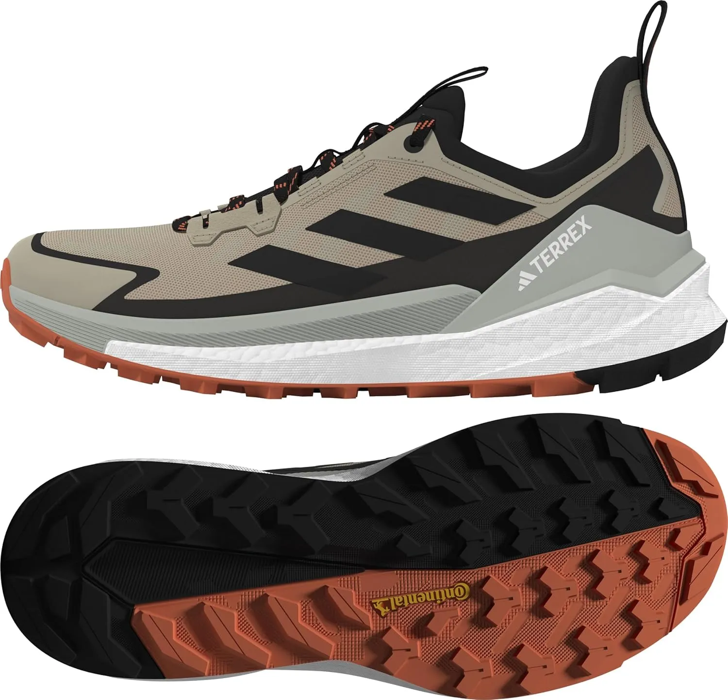 adidas Mens Terrex Free Hiker 2 Low Hiking Hiking Sneakers Shoes Casual - Beige