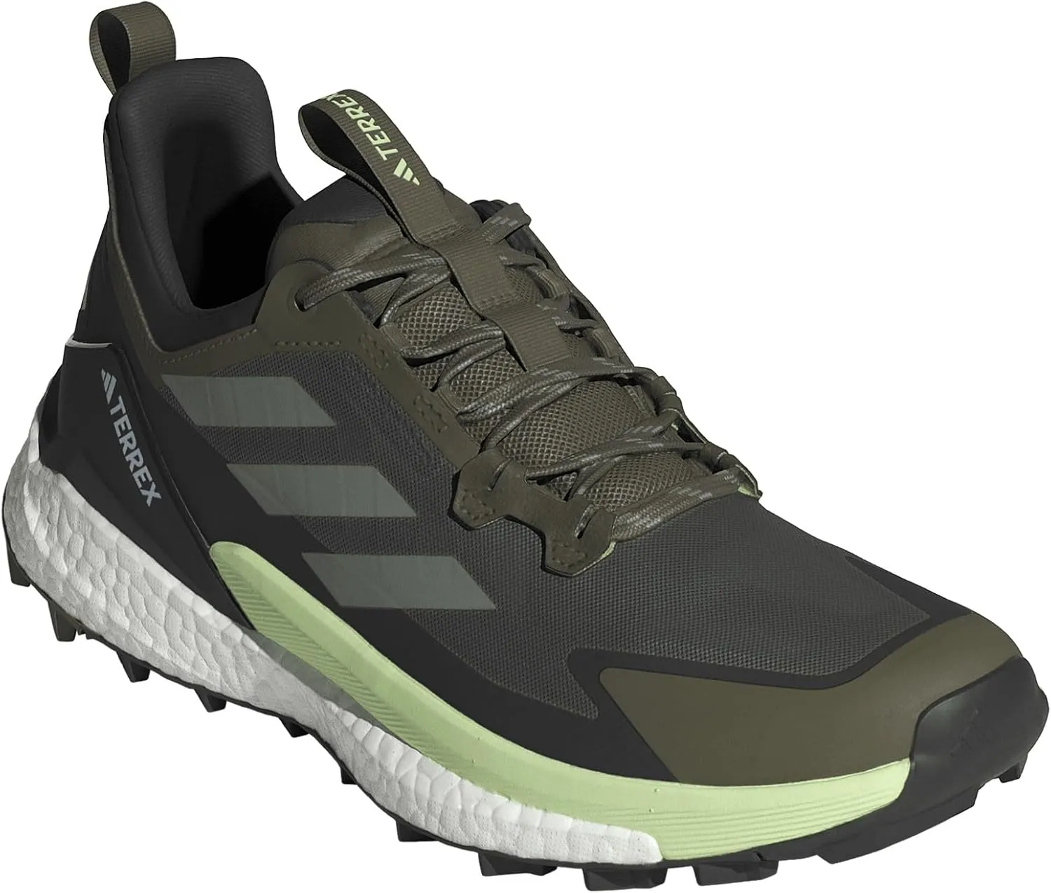 adidas Mens Terrex Free Hiker 2 Low Hiking Hiking Sneakers Shoes - Green