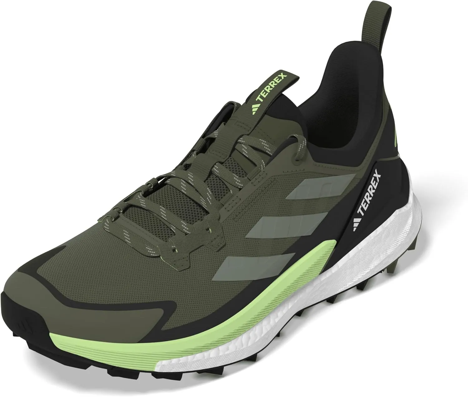 adidas Mens Terrex Free Hiker 2 Low Hiking Hiking Sneakers Shoes - Green