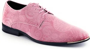 Amali Chadwick, Mens Dress Shoes - Lace Up Oxford Shoes for Men - Tuxedo Shoes, Paisley Pattern, Metal Tip, Mens Designer Shoes