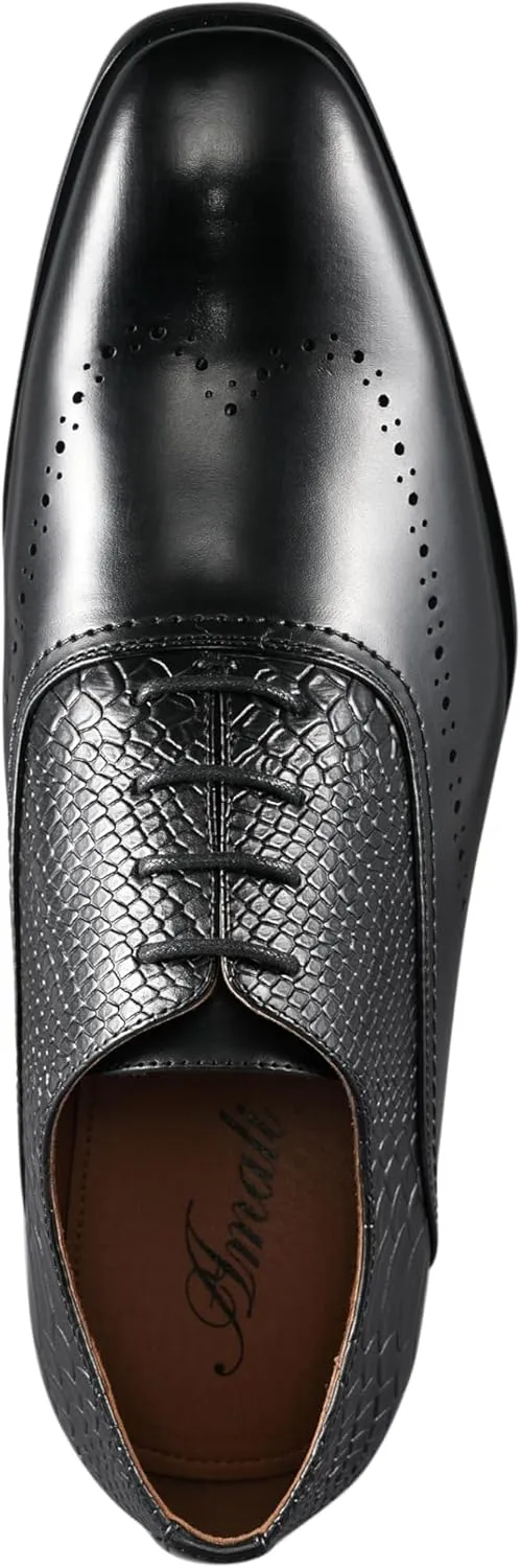 Amali Piedmont - Mens Dress Shoes - Oxford Shoes for Men - Tuxedo Shoes - Lace Up Mens Casual Dress Shoes
