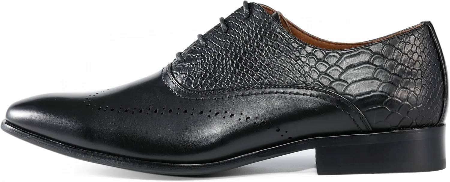 Amali Piedmont - Mens Dress Shoes - Oxford Shoes for Men - Tuxedo Shoes - Lace Up Mens Casual Dress Shoes