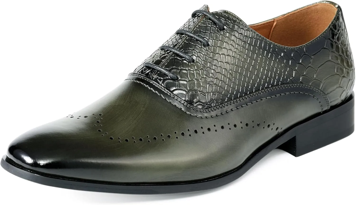 Amali Piedmont - Mens Dress Shoes - Oxford Shoes for Men - Tuxedo Shoes - Lace Up Mens Casual Dress Shoes