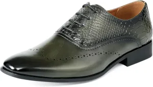Amali Piedmont - Mens Dress Shoes - Oxford Shoes for Men - Tuxedo Shoes - Lace Up Mens Casual Dress Shoes