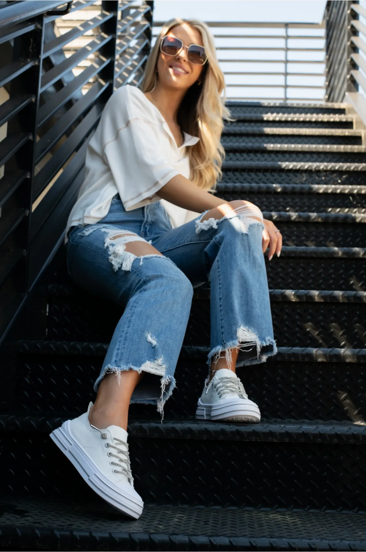 Aman - Edgy Lace Up Women's Sneaker