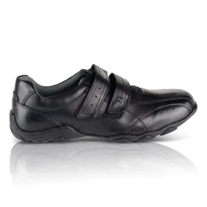 Ambrose Leather Velcro Trainers - Black