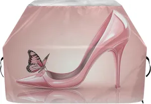 ATTX 65-Inch Elegant Pink High Heel Shoes Grill Cover for Outdoor Gas Grills | Fade & UV Resistant BBQ Protector with Reinforced Seams | Durable Weatherproof Barbecue Cover#167