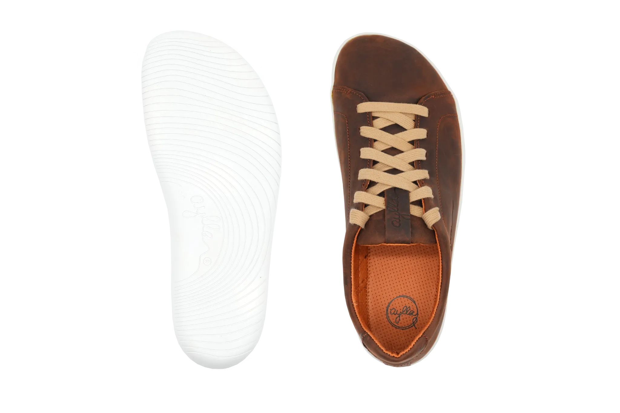 AYLLA BAREFOOT SNEAKER KECK MENS - DARK BROWN