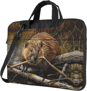 beaver working Print Messenger Bag & Case Shoulder Strap Fashionable Laptop Bag for Business Travel