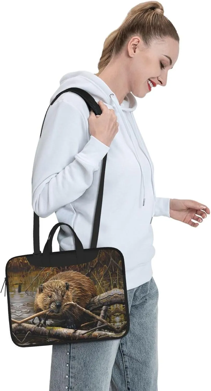 beaver working Print Messenger Bag & Case Shoulder Strap Fashionable Laptop Bag for Business Travel