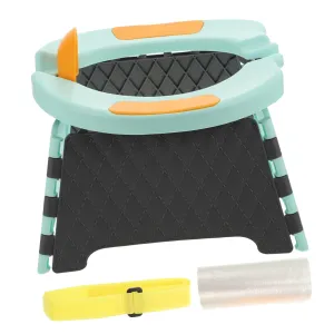 BESTonZON 1Set Portable Potty Seat Travel Folding Toilet Chair for Lightweight Design Includes Storage Bag Easy to Carry for Outdoor Adventures and Family Trips