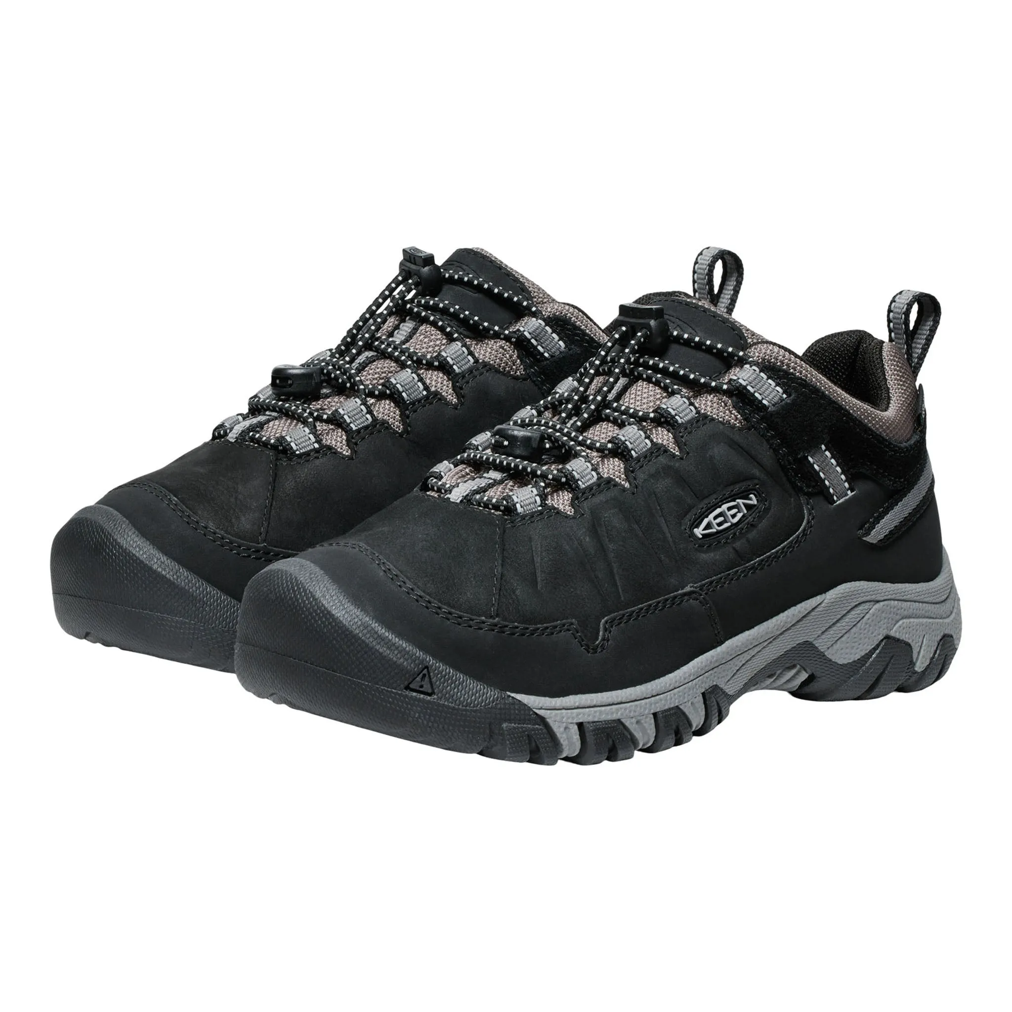 Big Kids' Targhee IV Low Waterproof Black/Steel Grey