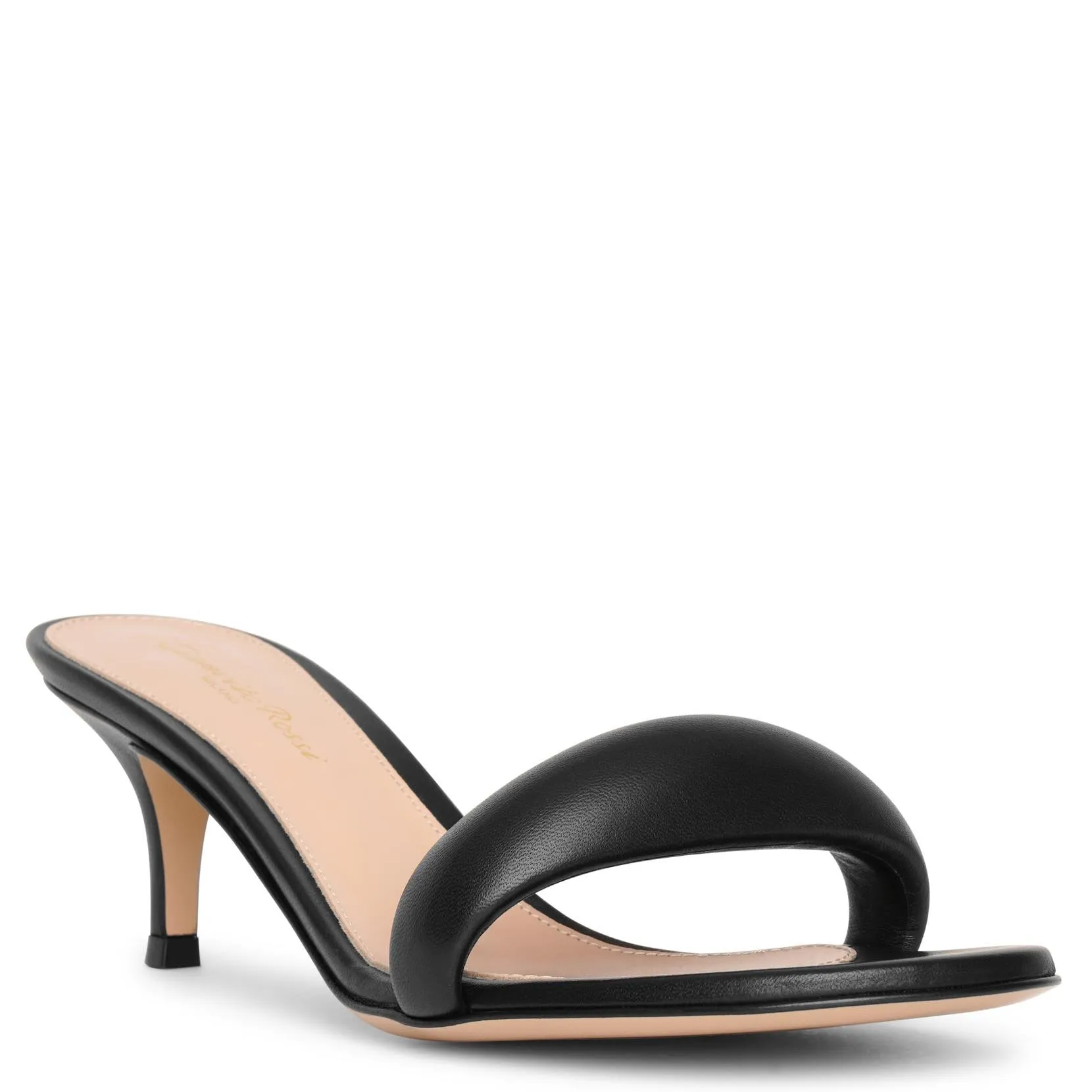 Bijoux 55 black leather sandals