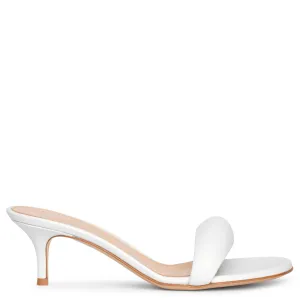 Bijoux 55 white leather sandals
