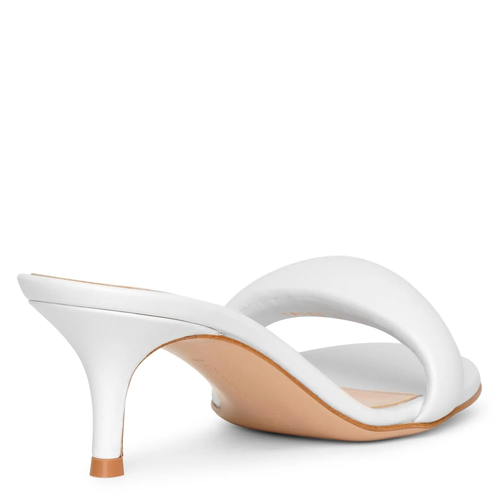 Bijoux 55 white leather sandals