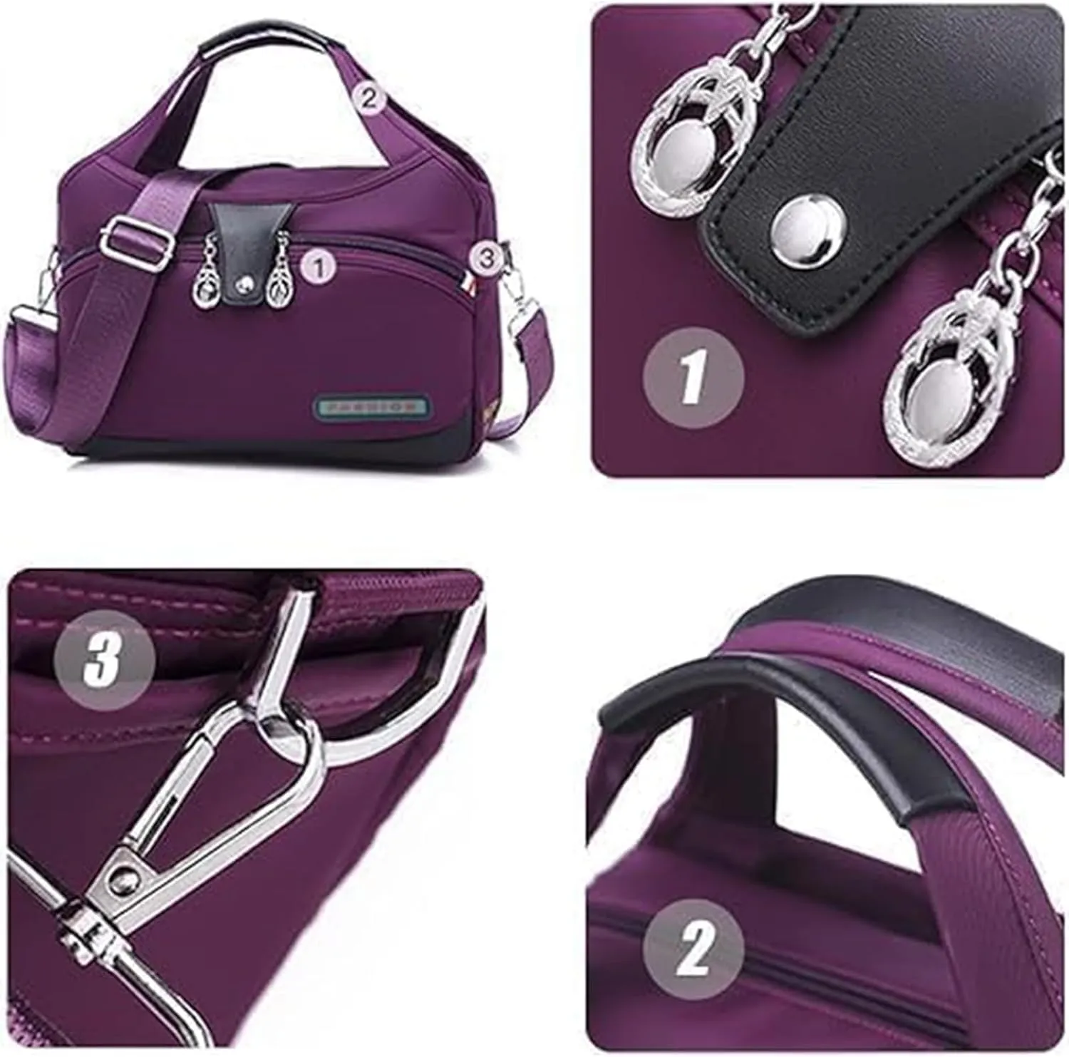 Blaciokamith Tote Bag, Blaciokamith Fashion Waterproof Multi-Pocket Crossbody, Anti Theft Handbags for Women