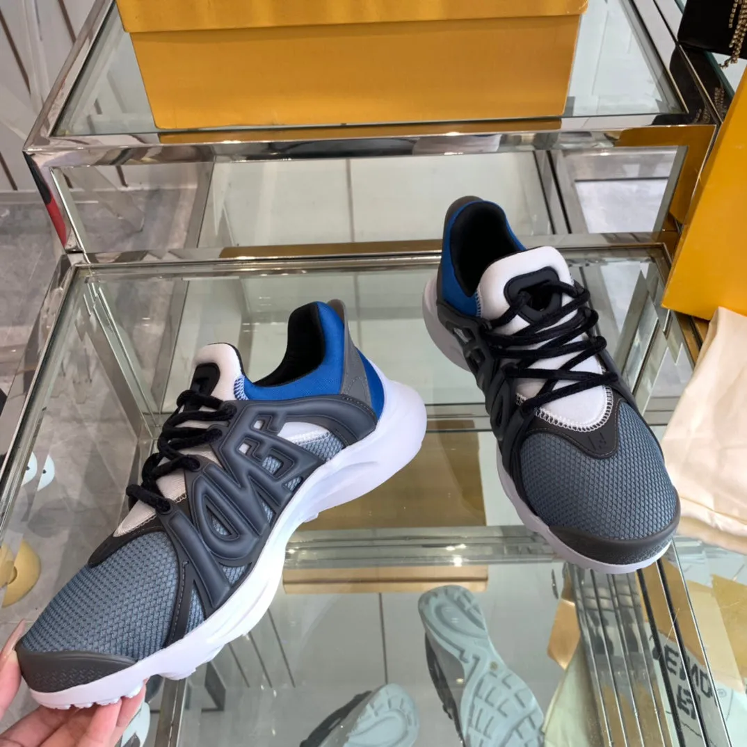 BLACK AND MIX MESH IN FENDI TAG Top-tier options SNEAKER RUBBER BLUE FENDI Best-selling variety