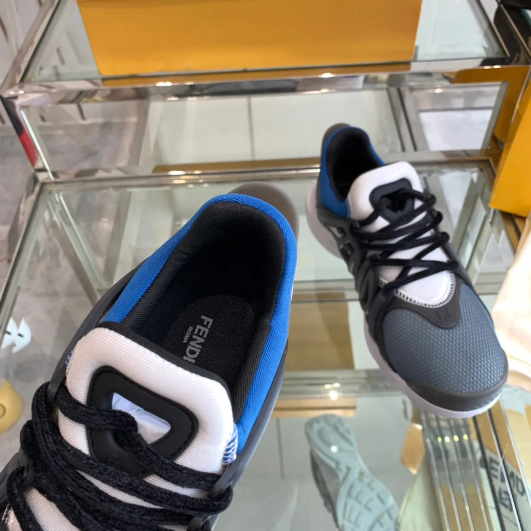 BLACK AND MIX MESH IN FENDI TAG Top-tier options SNEAKER RUBBER BLUE FENDI Best-selling variety