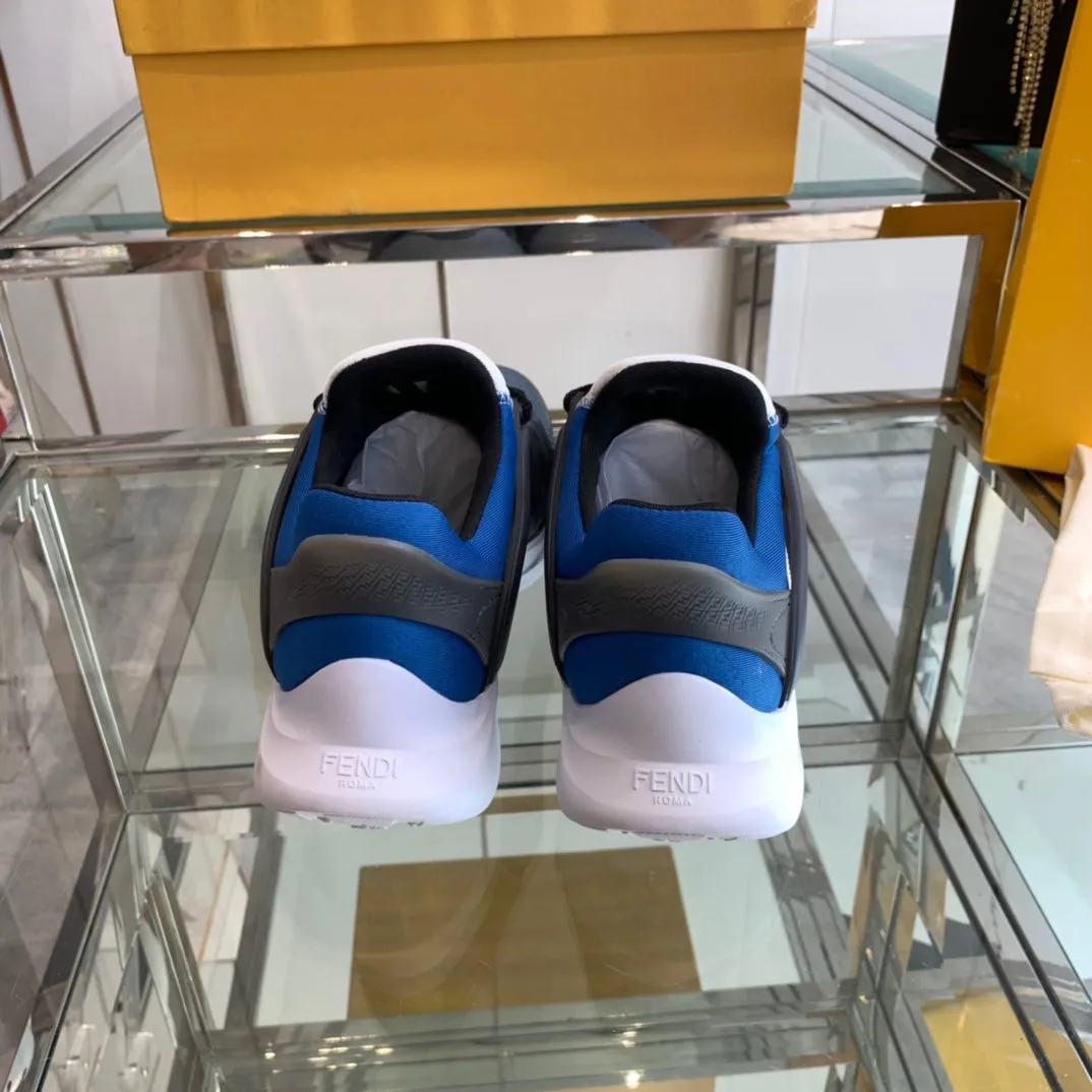 BLACK AND MIX MESH IN FENDI TAG Top-tier options SNEAKER RUBBER BLUE FENDI Best-selling variety