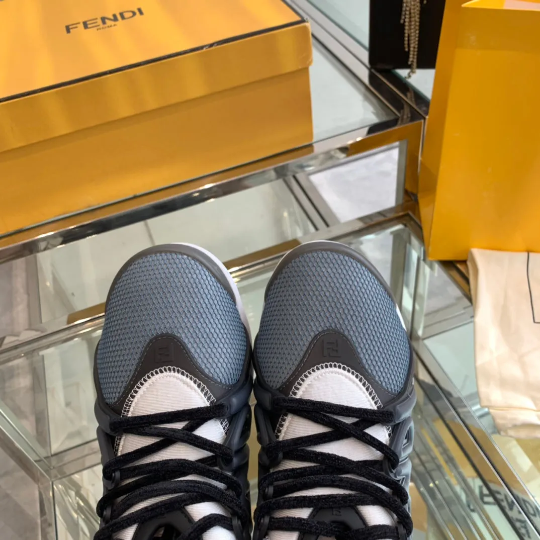 BLACK AND MIX MESH IN FENDI TAG Top-tier options SNEAKER RUBBER BLUE FENDI Best-selling variety