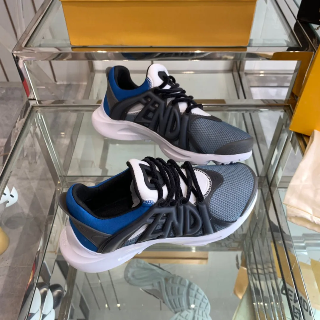BLACK AND MIX MESH IN FENDI TAG Top-tier options SNEAKER RUBBER BLUE FENDI Best-selling variety