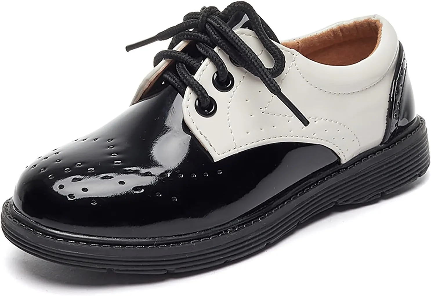 Boys Girls Dress Shoes Lace Up Kids School Uniform Formal Casual Comfort Oxfords for Toddler Little Kid