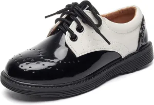 Boys Girls Dress Shoes Lace Up Kids School Uniform Formal Casual Comfort Oxfords for Toddler Little Kid