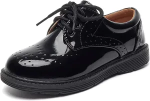 Boys Girls Dress Shoes Lace Up Kids School Uniform Formal Casual Comfort Oxfords for Toddler Little Kid