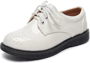 Boys Girls Dress Shoes Lace Up Kids School Uniform Formal Casual Comfort Oxfords for Toddler Little Kid