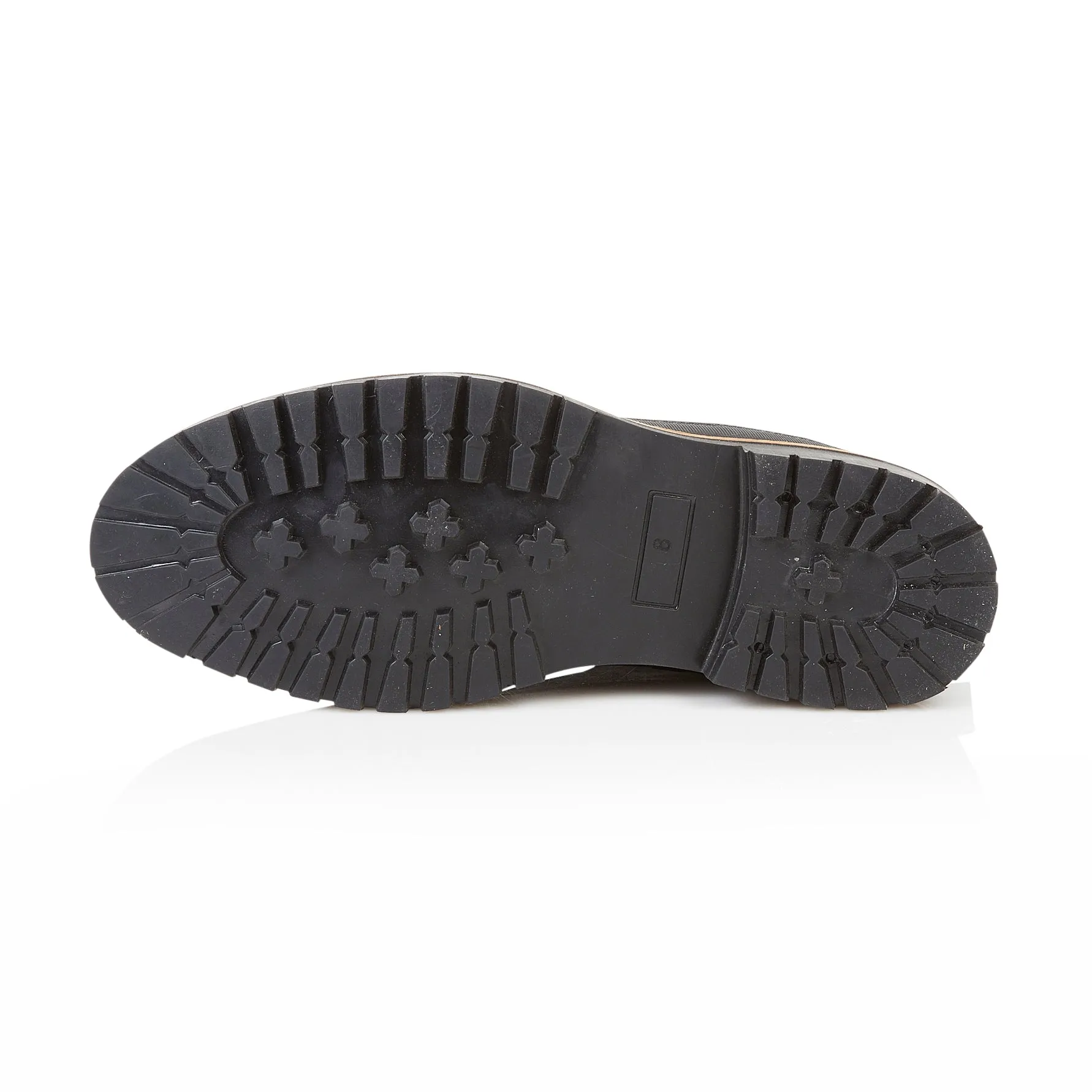 Braben Suede Leather Hiker Boots - Black