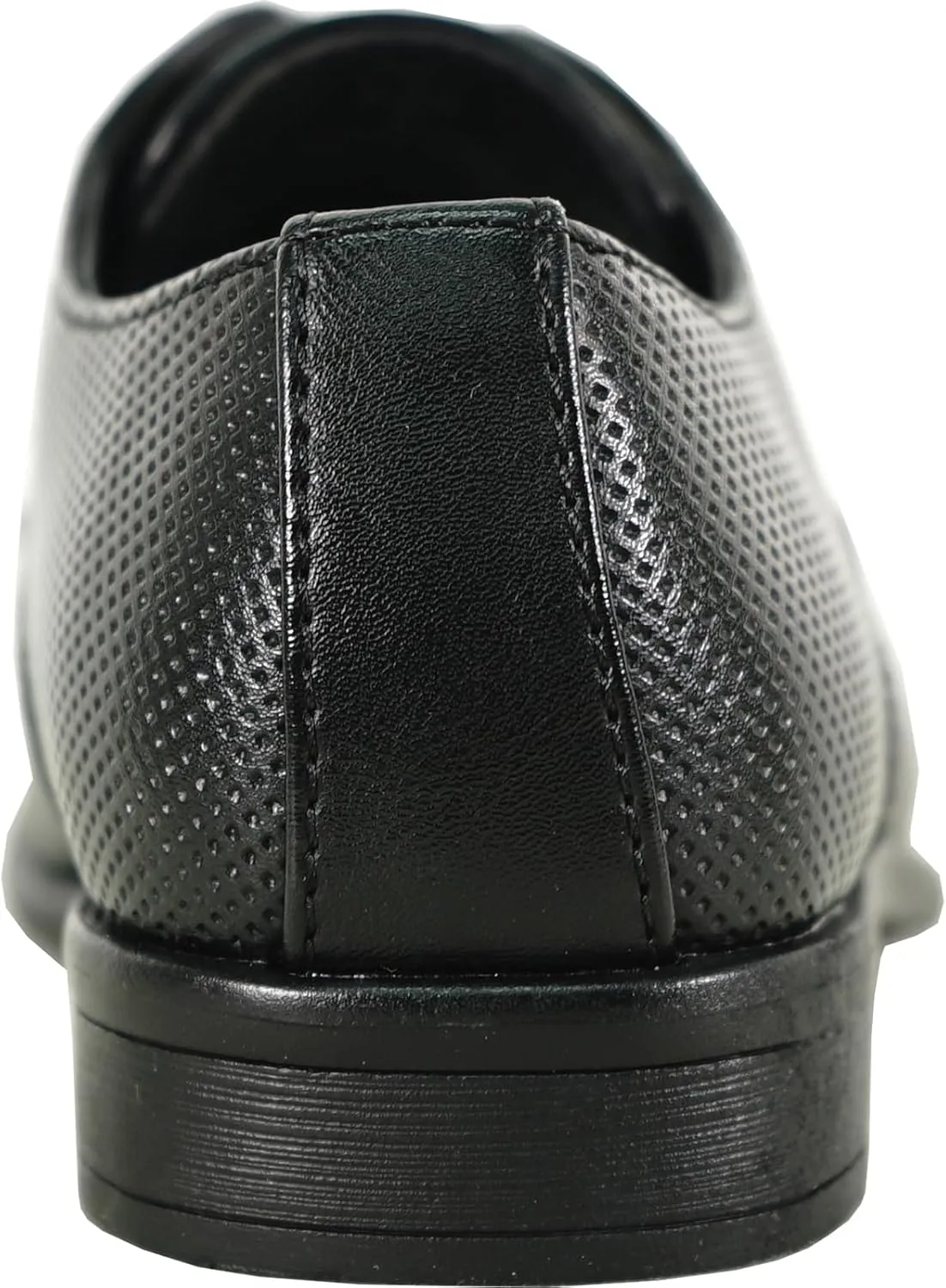 bravo! Boy Dress Shoe King Lace-up Oxford Plain Toe or Cap Toe Leather Sock for School Uniform Formal Event Size from Toddler to Youth Black Brown Cognac