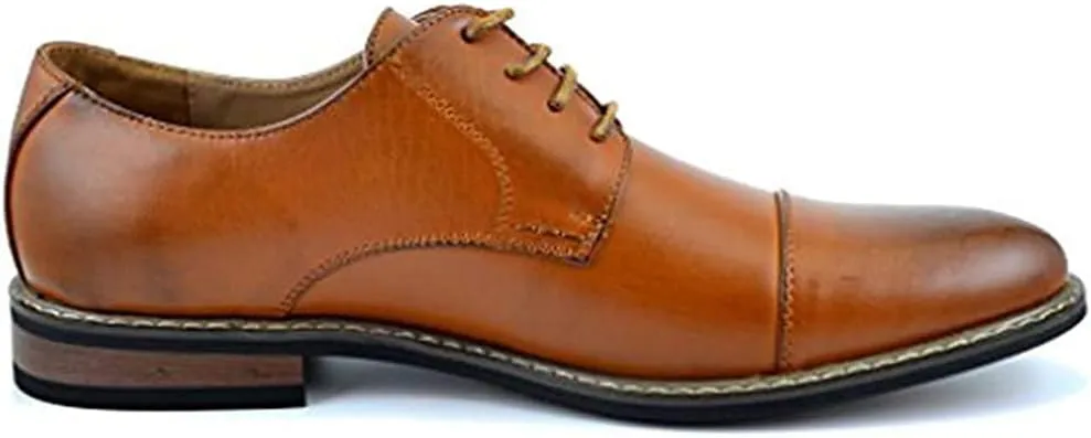 Bruno Marc Italy Prince Men's Classic Modern Oxford Wingtip Lace Dress Shoes