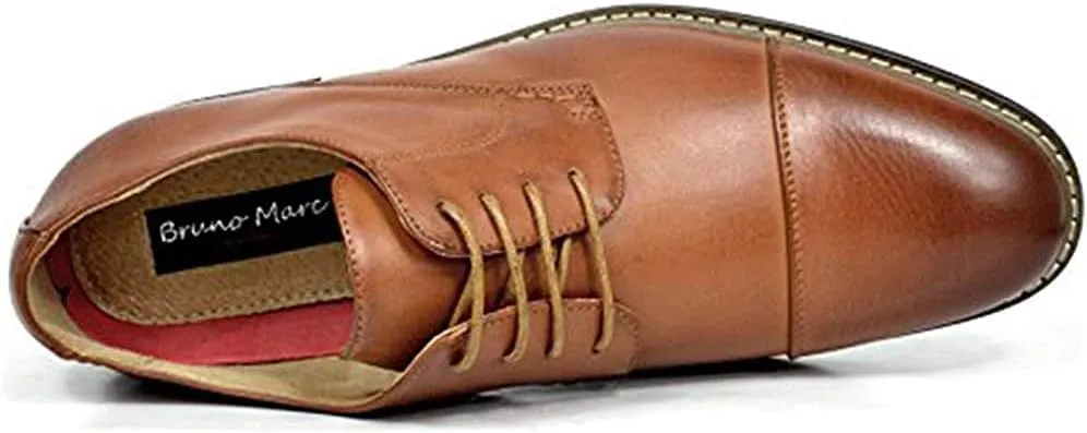Bruno Marc Italy Prince Men's Classic Modern Oxford Wingtip Lace Dress Shoes