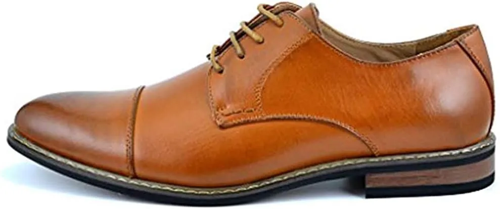Bruno Marc Italy Prince Men's Classic Modern Oxford Wingtip Lace Dress Shoes
