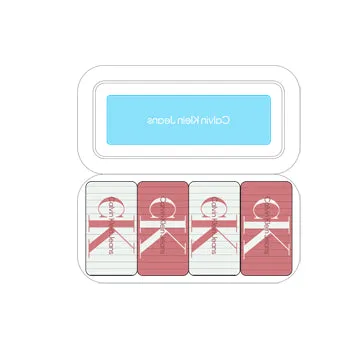 Calvin Klein 4 Pack Giftboxed Trainer Womens Crew Socks Pink Combo
