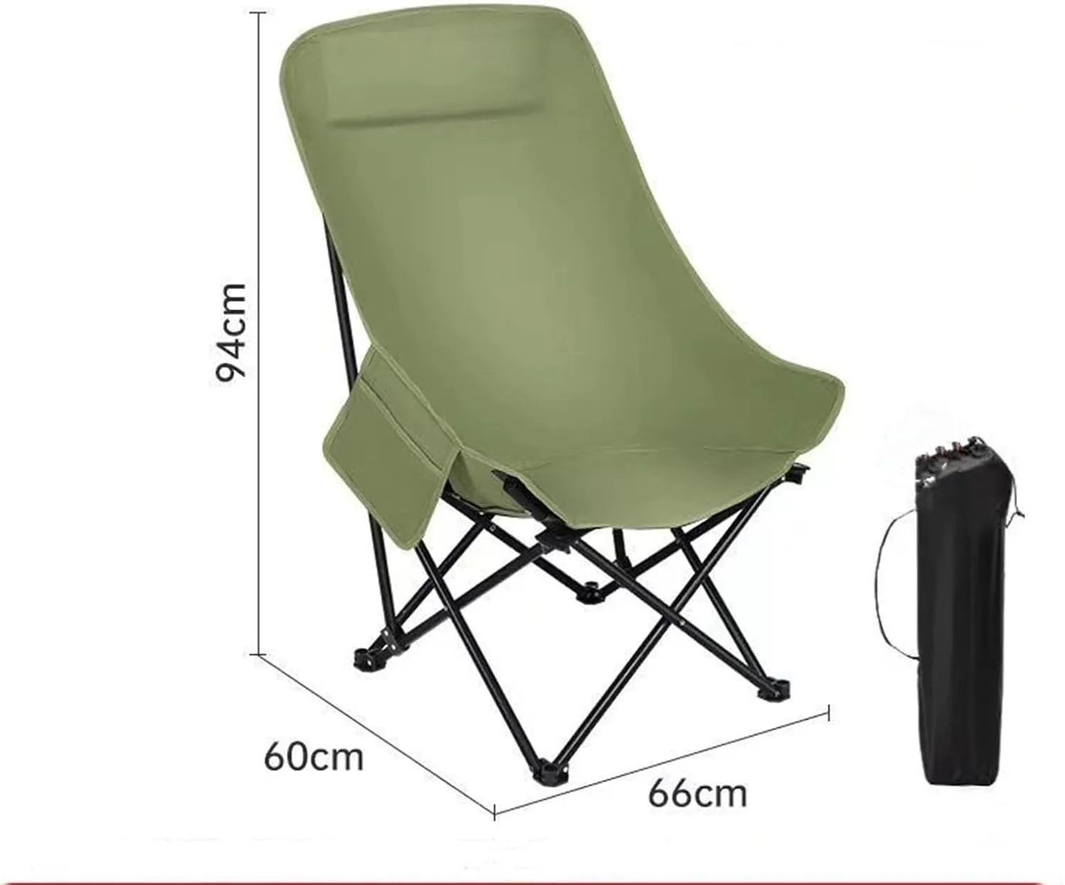 Camping Chairs-Folding Chairs for Outside, Directors Chairs Foldable,Foldable and Reclining Beach Chair,Lawn Chairs for Adults Heavy Duty,Lightweightutdoor Camp Chair for Adults(Green)
