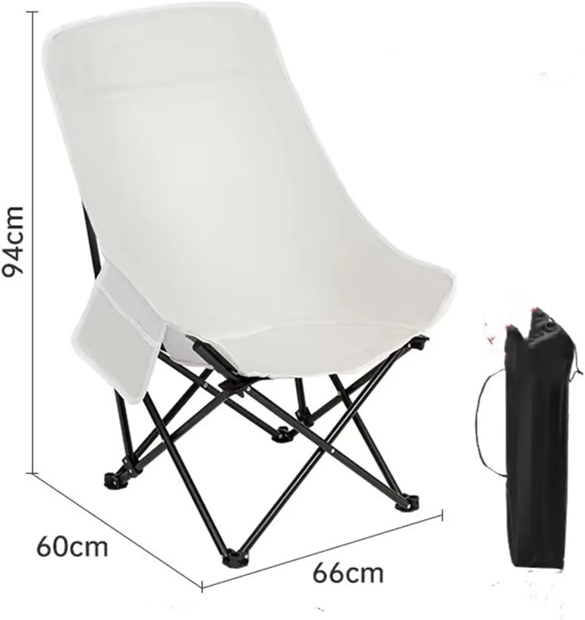 Camping Chairs-Folding Chairs for Outside, Directors Chairs Foldable,Foldable and Reclining Beach Chair,Lawn Chairs for Adults Heavy Duty,Lightweightutdoor Camp Chair for Adults(White)