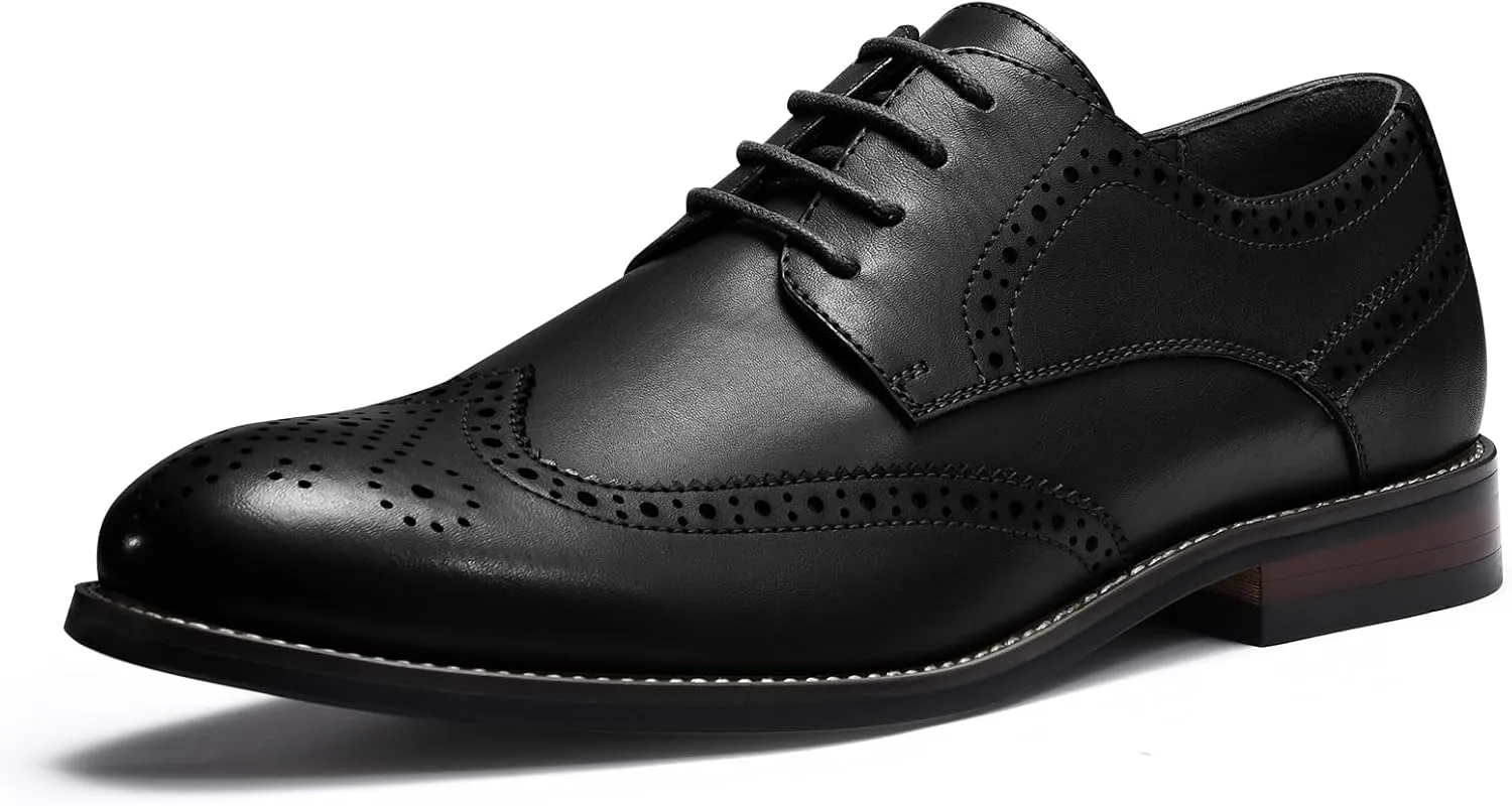 CGRRBW Mens Dress Shoes Casual Oxford Shoes Dress Sneakers Business Wingtip Brogue Office Shoes