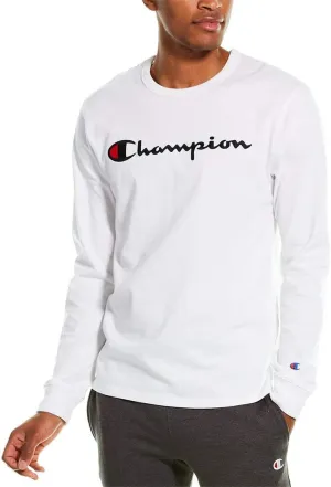 Champion Men's Long Sleeve Tee Shirt, Heritage T-Shirt for Men, Multiple Graphics
