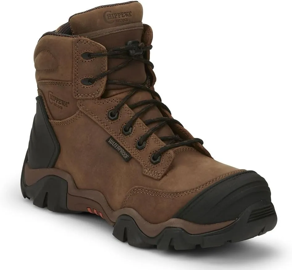 Chippewa Men's Cross Terrain 6" Lace-Up Waterproof Hiker Boot Nano - AE5002 8.5 D(M) US Brown