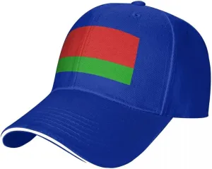 Classic Sandwich Baseball Cap-Belarus Flag Adjustable Unisex Sports Hat for Running Outdoor Four Seasons Comfortable