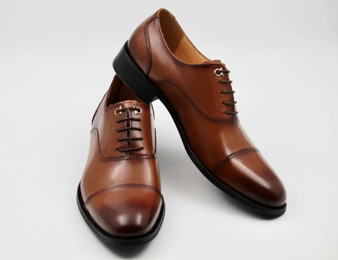 Clifford Dark Brown Leather Oxfords