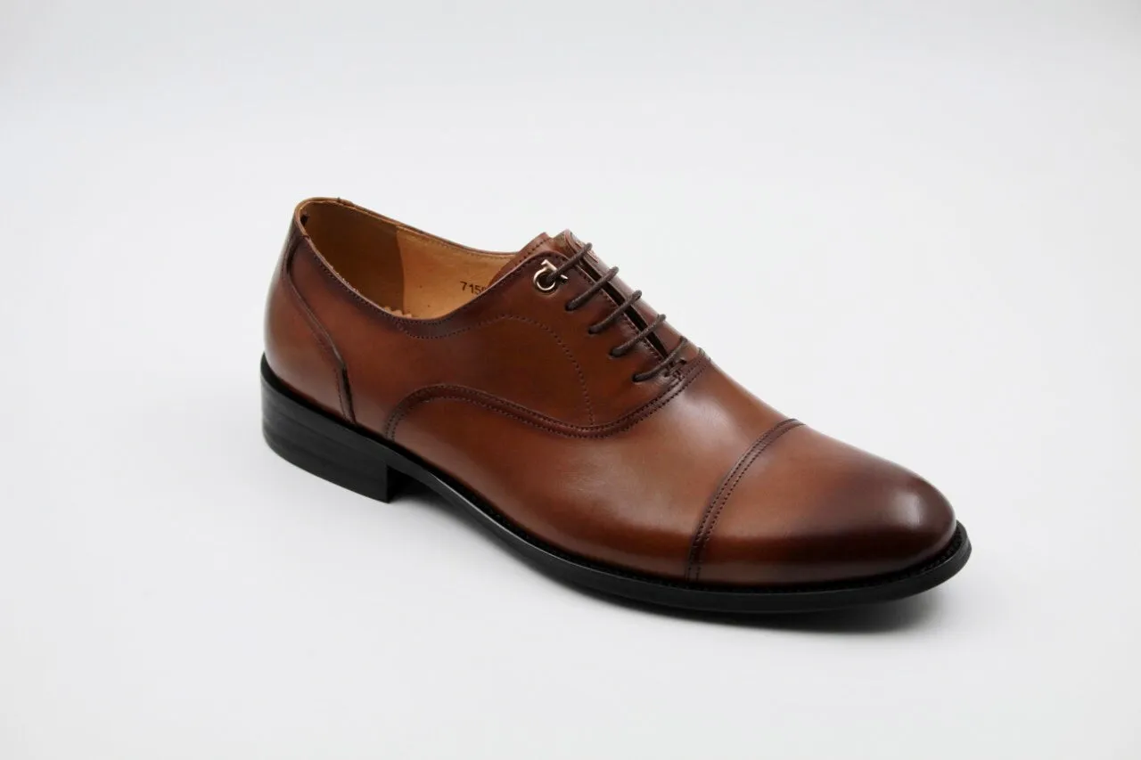 Clifford Dark Brown Leather Oxfords