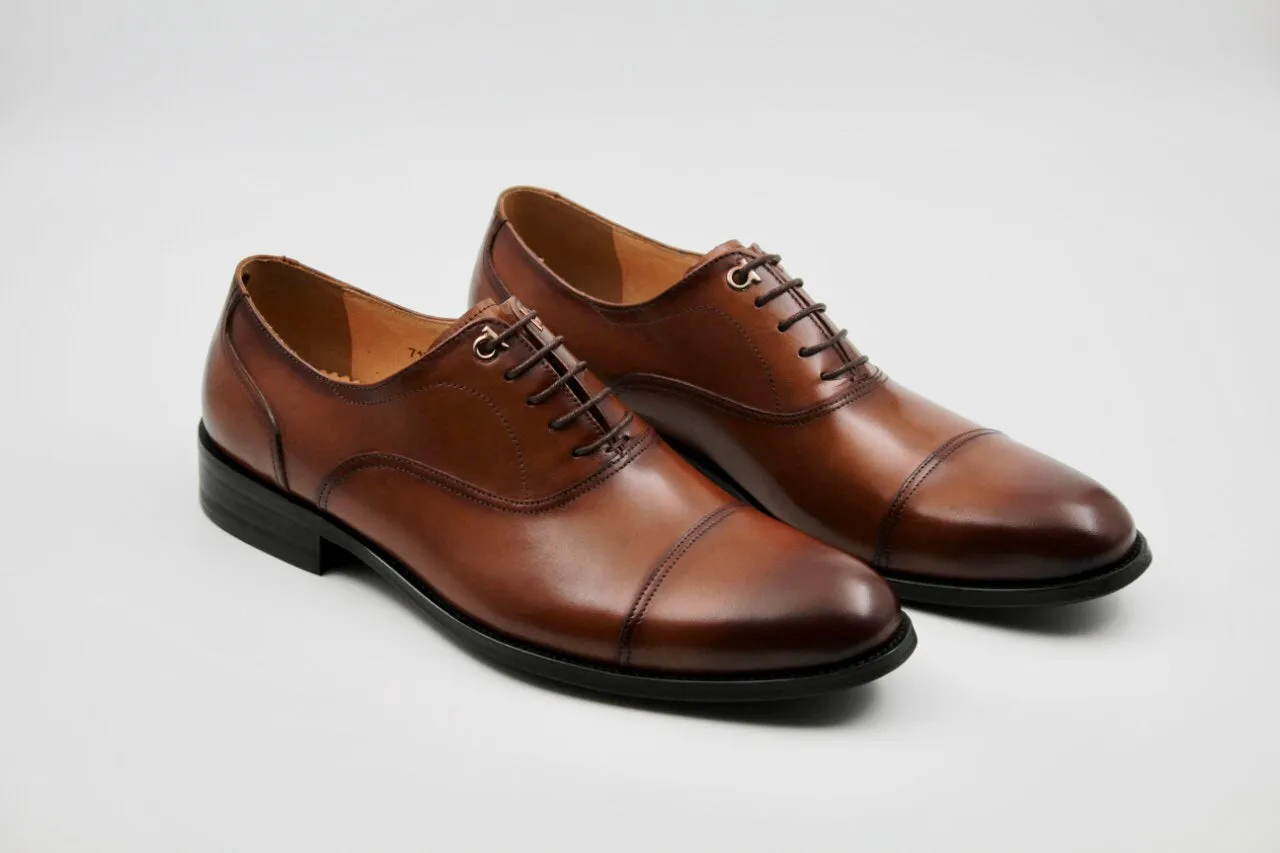Clifford Dark Brown Leather Oxfords