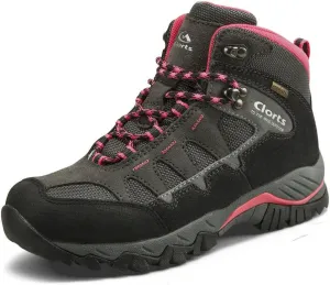 Clorts Women's Hiker Waterproof Lightweight Hiking Camping Boot Outdoor High-Traction Grip Backpacking Shoe
