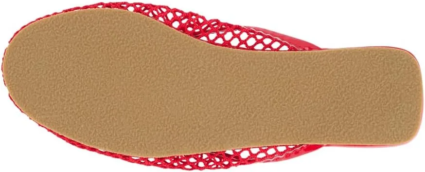Coconuts by Matisse Womens Brooklyn Mules Flats Casual - Red