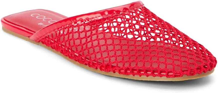 Coconuts by Matisse Womens Brooklyn Mules Flats Casual - Red